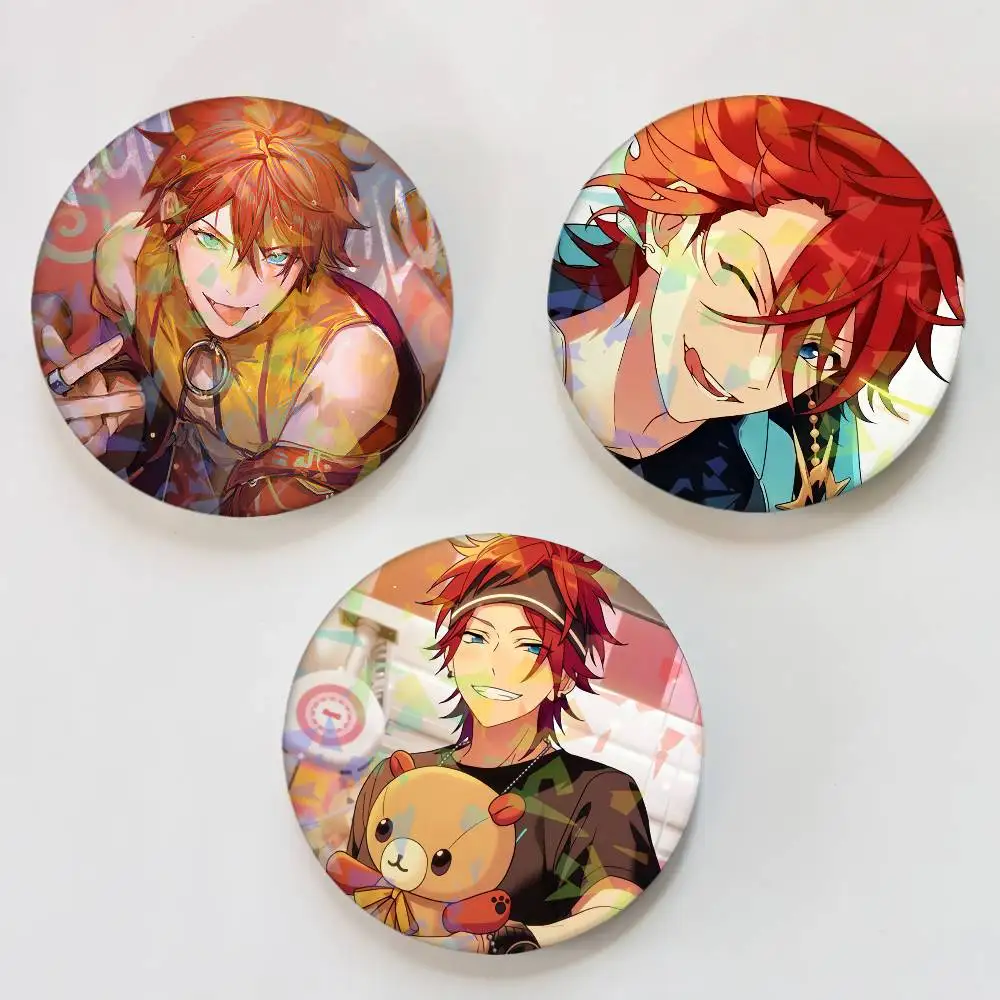 Rinne Amagi Ensemble Sterne Runde Exquisite Laser Abzeichen Broschen Kreative Pins Für Kleidung Hut Rucksack Geschenk Zubehör