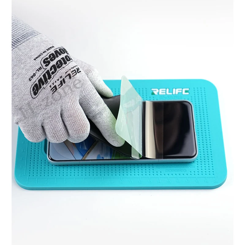 Relife RL-004DM Film Professional Anti-slip Pad Special For Mobile Phone Film Camera Protection Multi-scale Design Silicone Pad