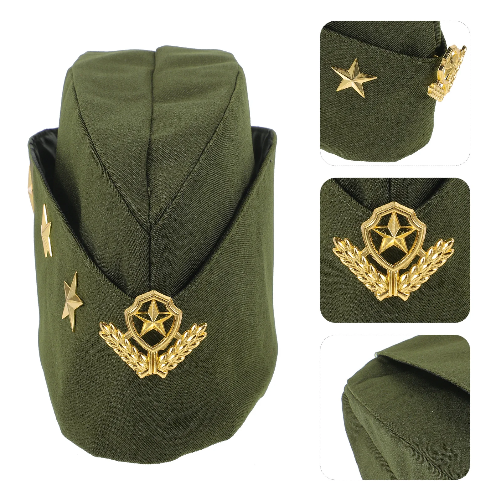 

Camouflage Sailor Boat Cap Russian Military Style Comfortable Hat Costume Party Performance Accessory Russian Hat