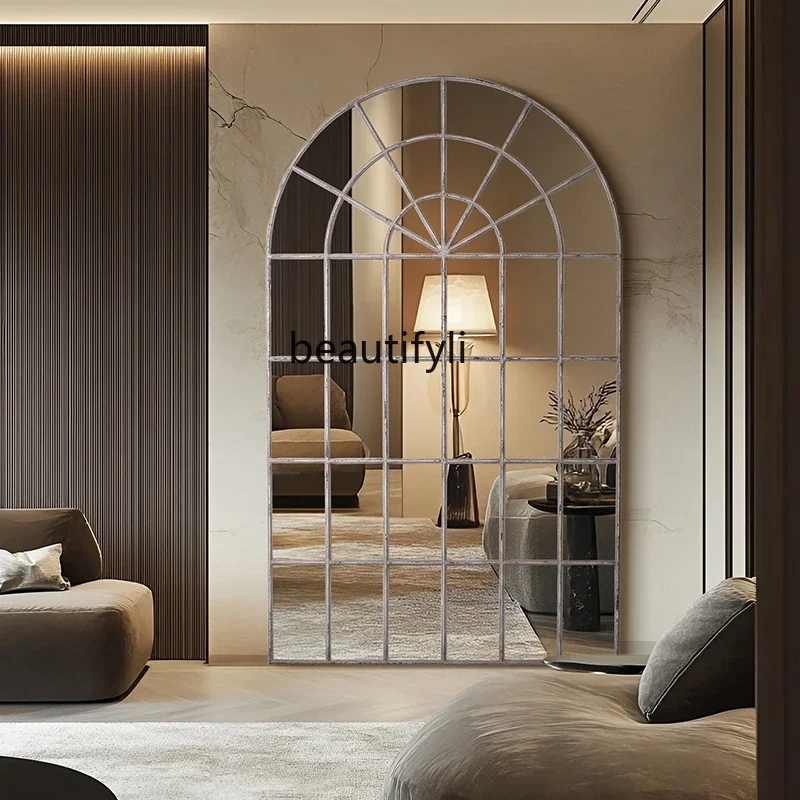 

B06 French classic floor, living room decorative mirror, dining room decorative mirror entrance, full-length mirror