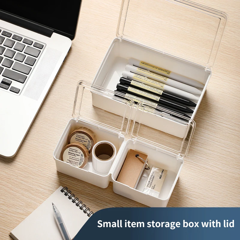

Transparent acrylic cosmetics storage box with lid waterproof and dustproof jewelry cosmetics storage box home storage box