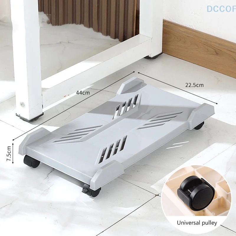 Computer Tower Stand Adjustable Mobile CPU Stand Gaming PC Case With 4 Caster Wheels Most For Most PC Computer Under Desk Holder