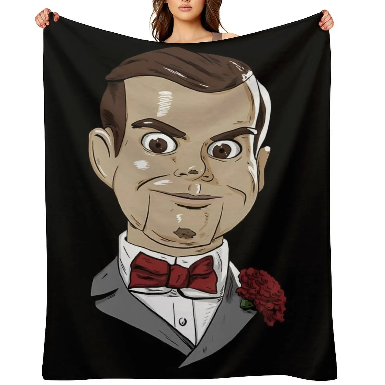 

Slappy the Dummy Throw Blanket Luxury Shaggy Beach for sofa Blankets