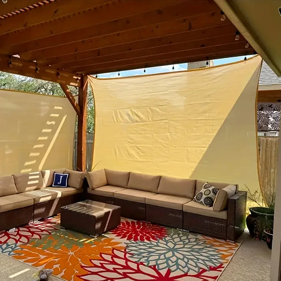 HDPE Garden Sunshade Net, UV Protection, Outdoor Pergola, Sun Visor, Swimming Pool Sunshade, Plant Canopy Sail, 70-80% Sunshade
