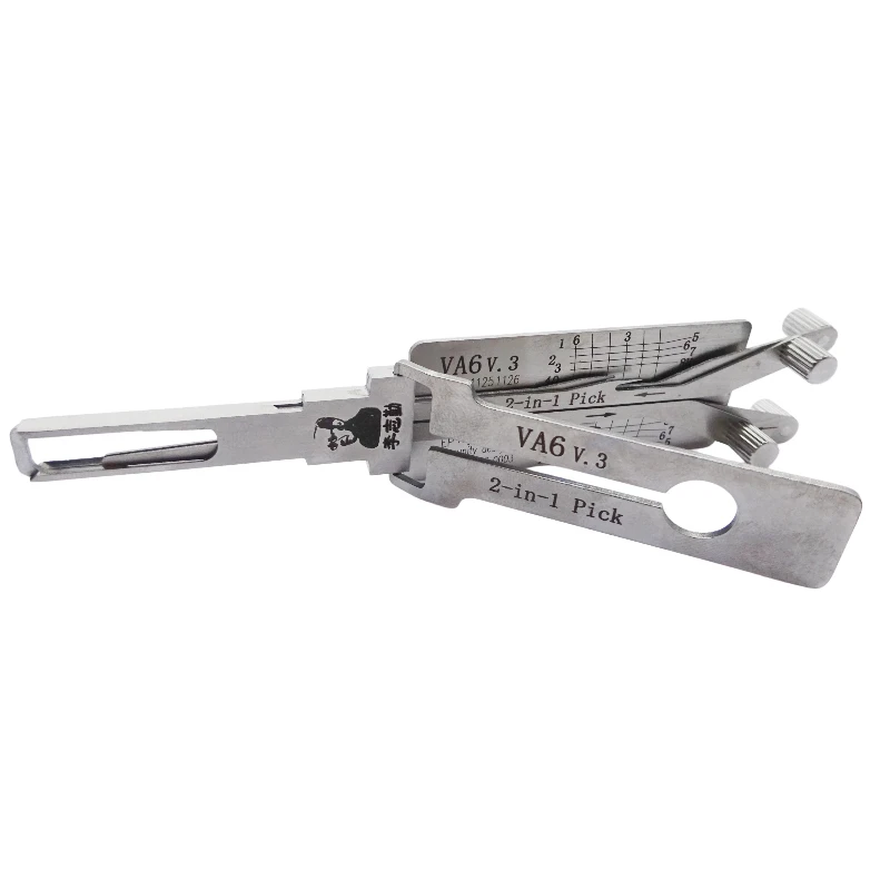 Lishi VA6 V.3 2 in 1 Locksmith Tool Lock Pick & Decoder Internal Milling for Renault/Citroen/Peugeot Models