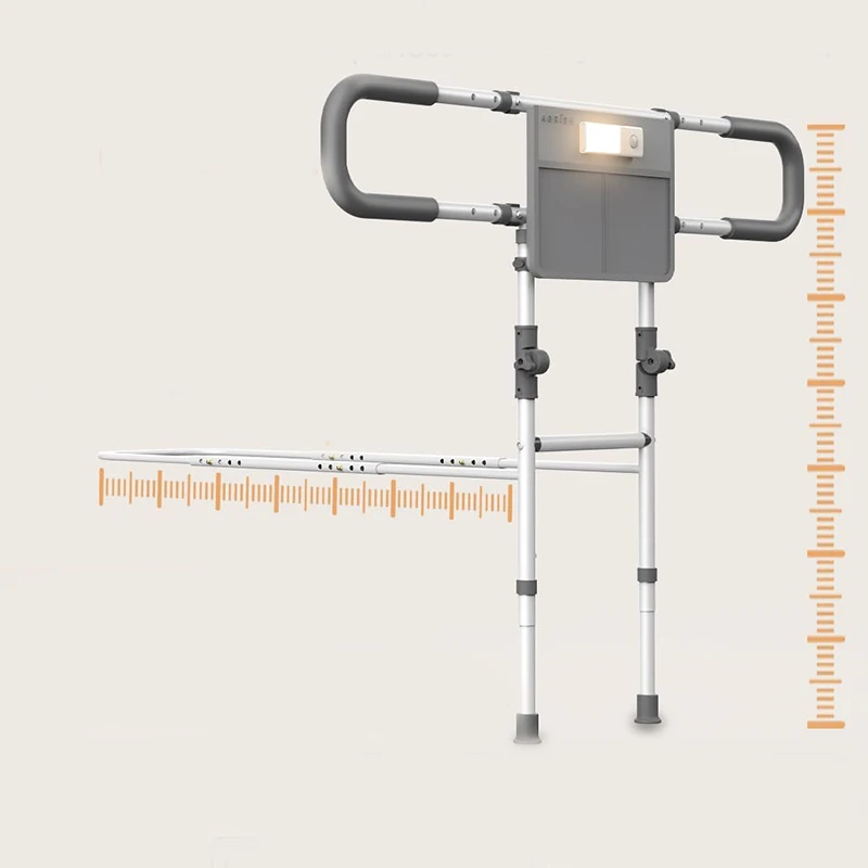 ضوء الحركة قابل للتعديل ارتفاع العرض دعم Led طوي الحرس درابزين السرير لكبار السن الكبار كبار السن سلامة المرضى الجراحية #2