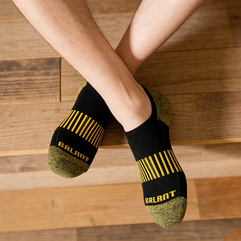 

6 пар спортивных носков, короткие носки-лодочки, впитывающие пот и дышащие мужские носки, нескользящие, универсальные, всесезонные, новые модели