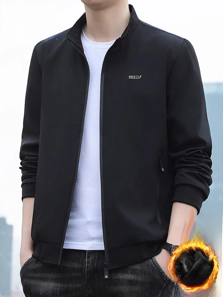 

Мужское утепленное пальто Paul Busin Iron-Free Jaet с ветрозащитной подкладкой из флиса, приталенный крой, повседневное, осень-зима