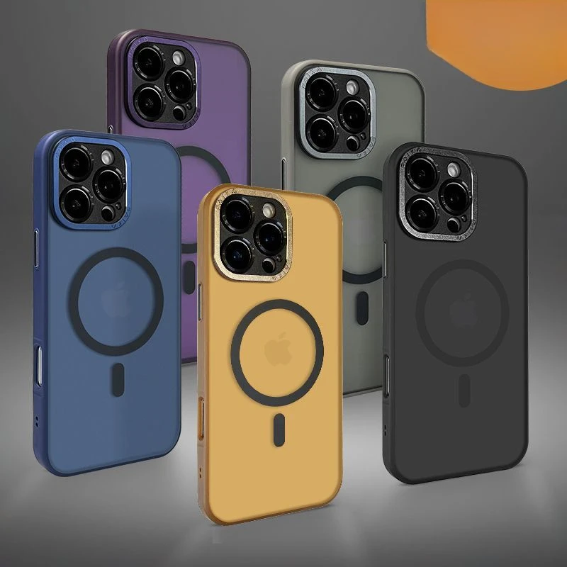 

New Laiming Magnetic Phone Applicable iphone16promax 15/14/13proDrop-Resistant Protective Cover