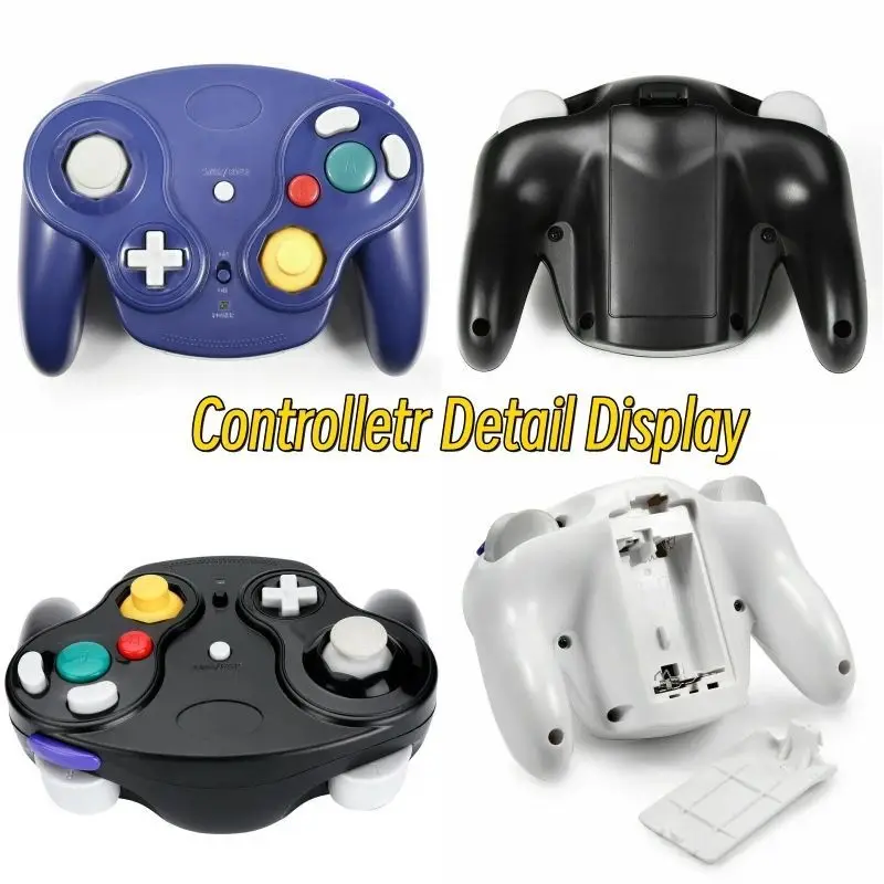 5 Colors Wireless Gamepad Controller For Ngc Game Console With 2.4g Adapter Gamepads Joystick For Gamecube Video Game Console