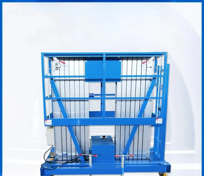 Aluminum alloy lift electric small hydraulic lifting platform high-altitude multi-functional climbing ladder mobile lift car