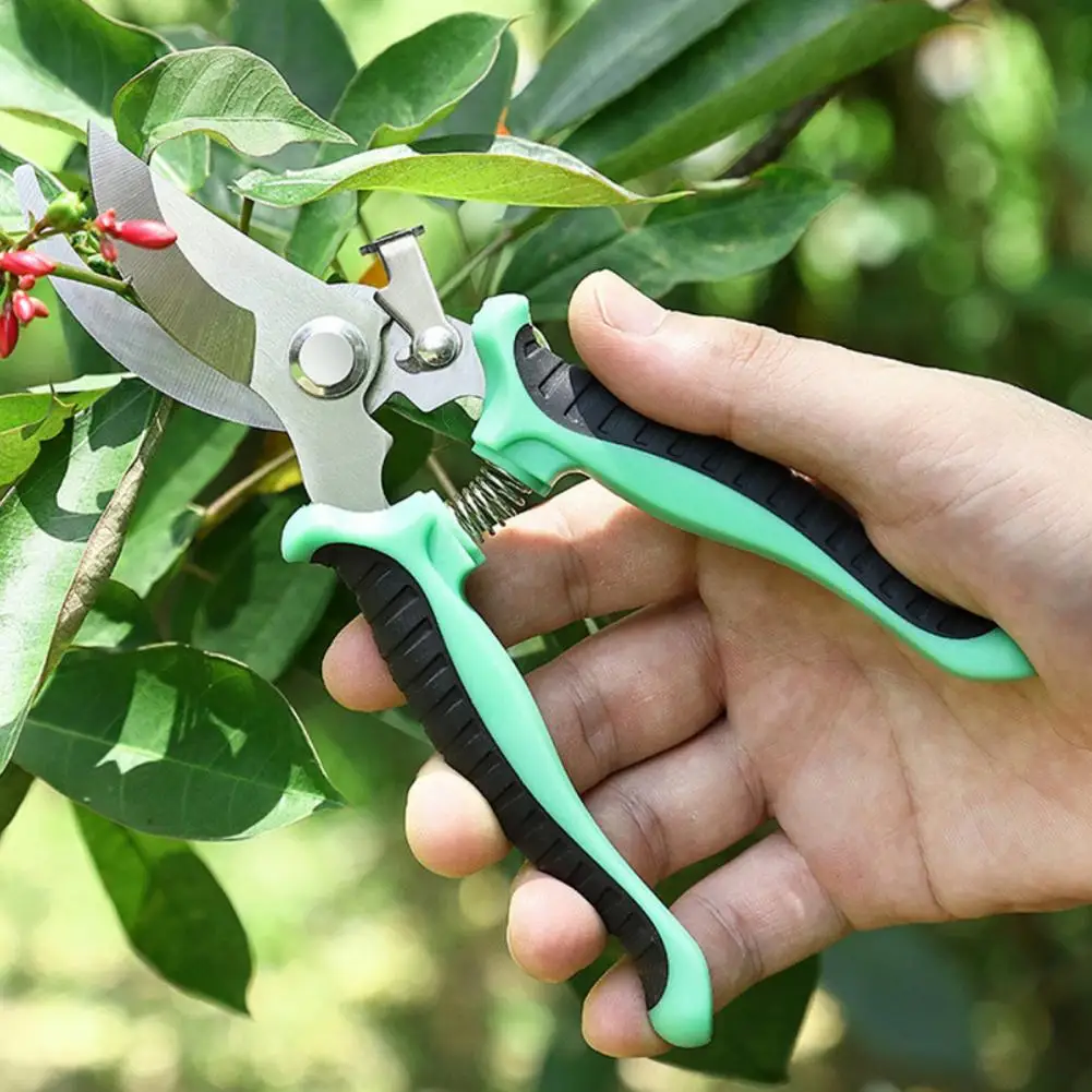 19cm Garden Pruning Shears Stainless Steel Gardening Shears Tree Branch Cutter Snips Scissors For Cutting Flower Hedge Stems