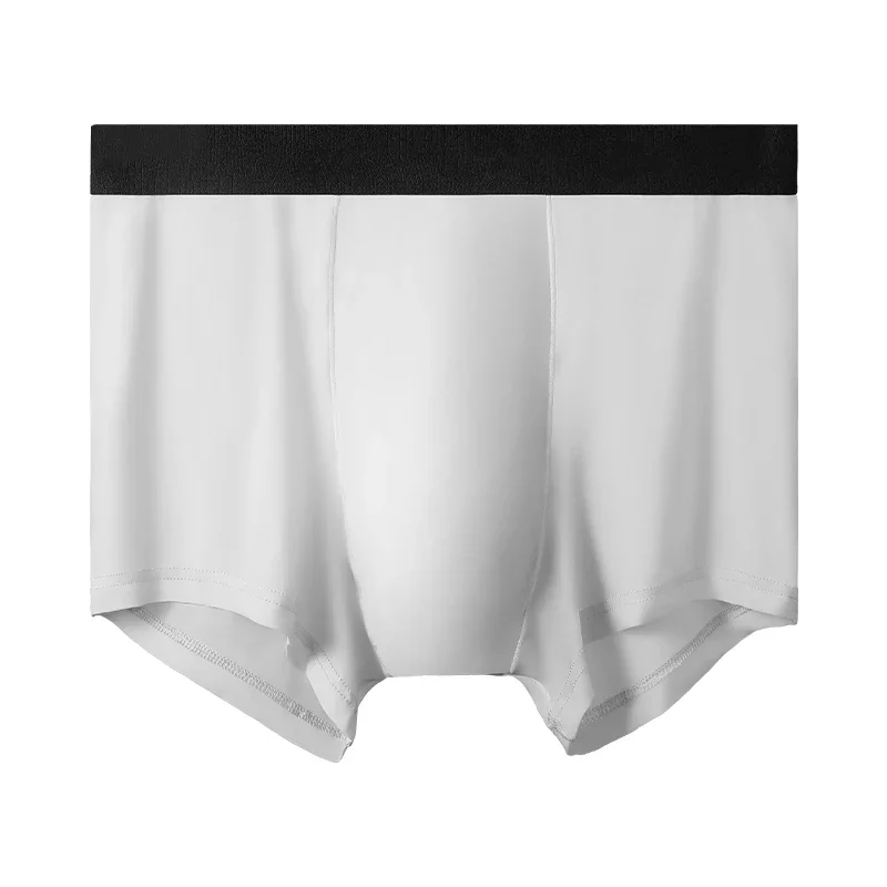 

5PCS Ice silk underpants, men's boxer shorts. They are thin and breathable summer styles, boxer briefs. Sexy and translucent box
