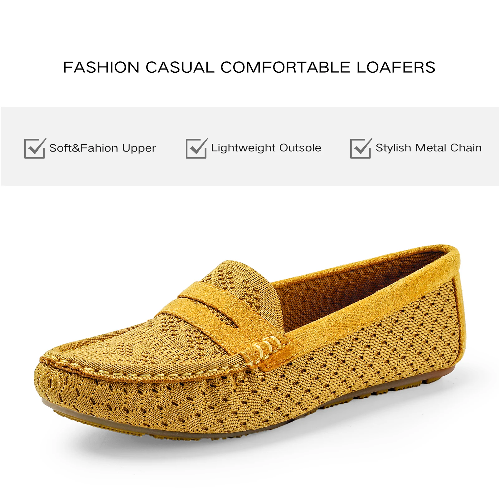 Samilor Dames Casual Schoenen Instapper Platte Schoenen Loafers Dames Sneakers Leer Zomer Uitgehold Ademende Damesmocassins