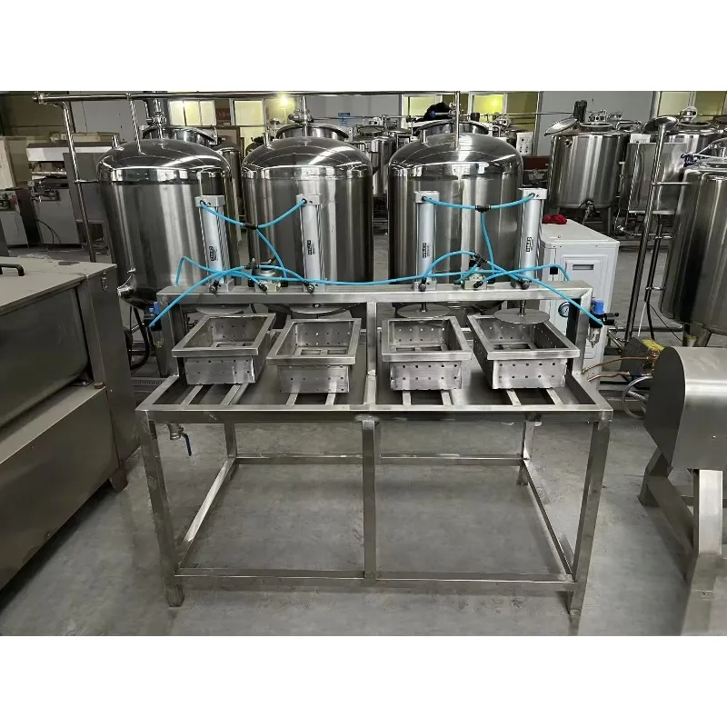 Automatic Cheese Press Machine Adjustable Pressure Cheese Block Molding Equipment for  Cheddar Processing FWX