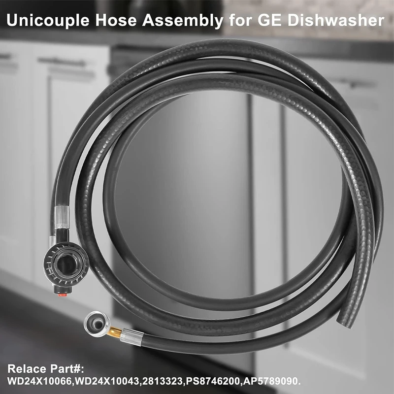 WD24X10066 Unicouple Hose And Coupler Assembly for GE Dishwasher WD24X10043 2813323 PS8746200,Home Appliance Parts