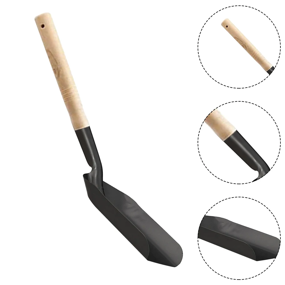 Pala de cenizas 40 cm, hierro duradero para chimenea y horno - zdjęcie 1