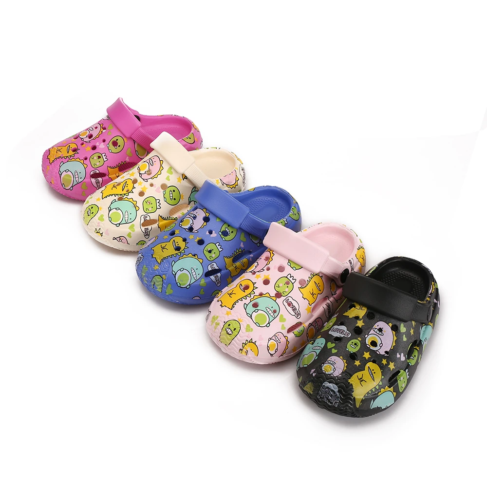 New Children\'s Print Slippers Baby Girls Sandals Non-Slip Clogs Cartoon Cute Infant Girls Sandals Boys Shoes for Beach