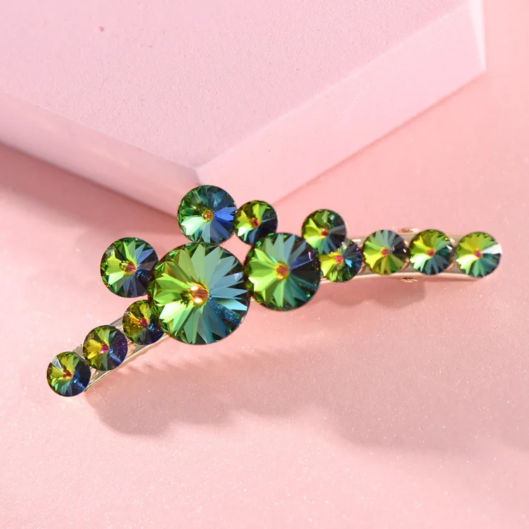 Water Diamond  Bend Clip Duck Mouth Clip bangs clip clip water Diamond small bangs Korea Edition headdress