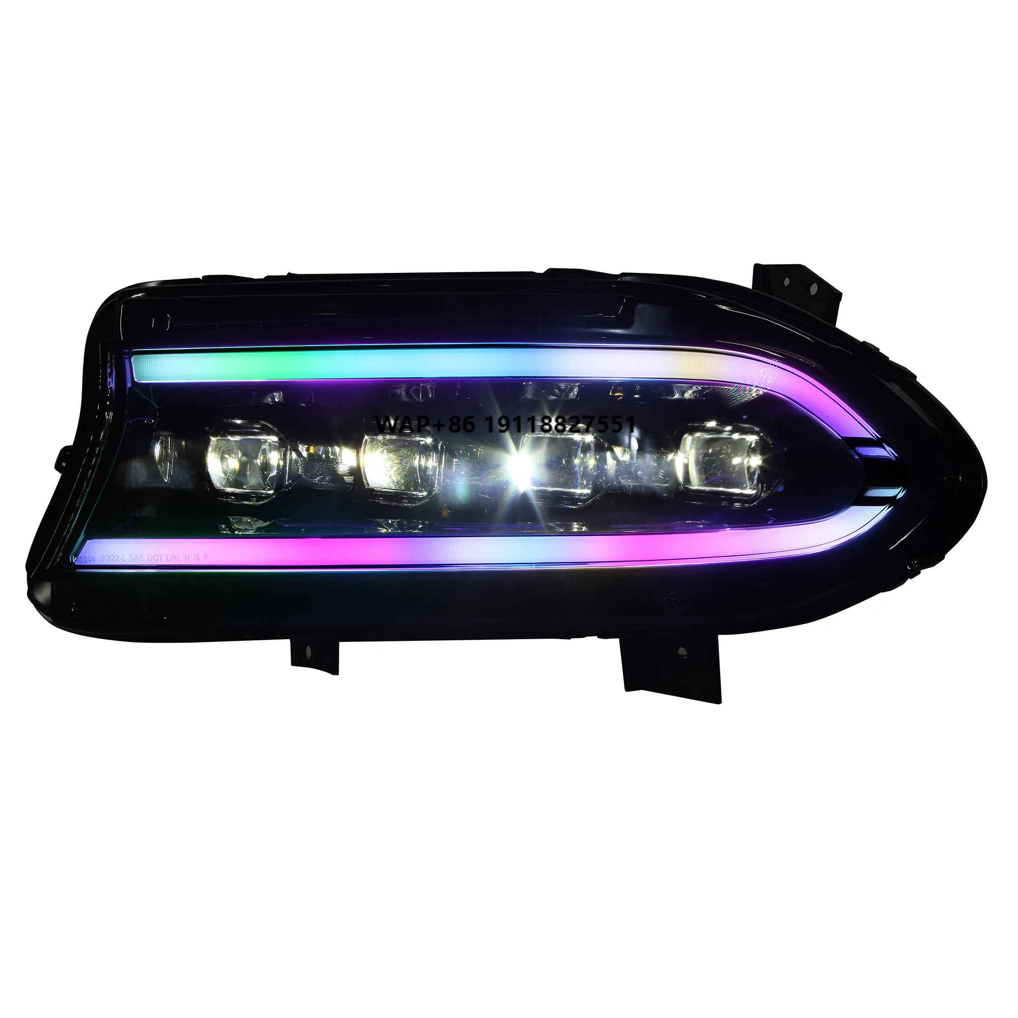 

DK Motion Factory FIT Middle East Accessories Auto Lamp Headlights for Dodge Charger SE SXT RT 2015-2021 LED Headlamp