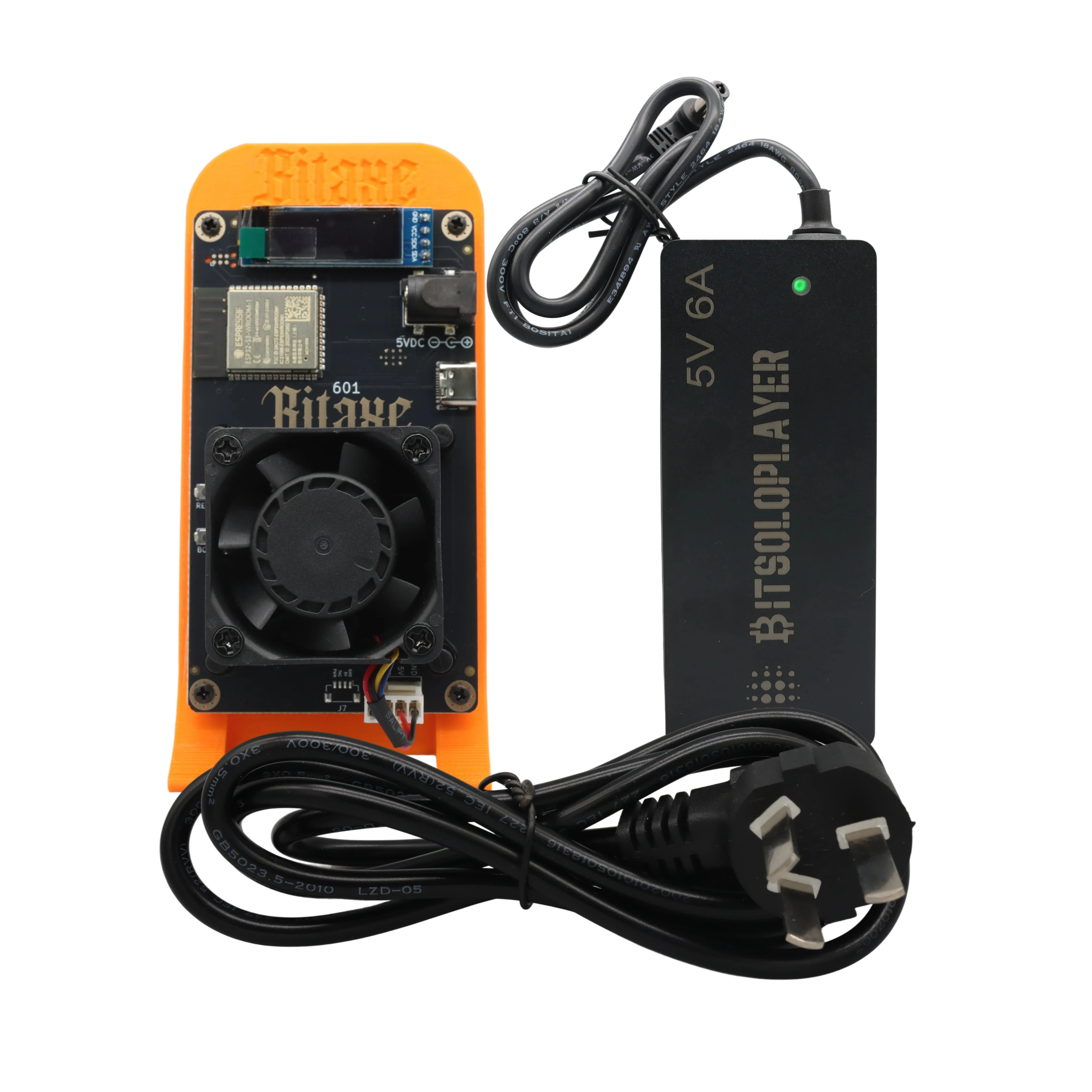2026 Bitaxe Gamma 601 Heatsink Fan Upgrade 1.2th/s 18W 2.4G WiFi Bitaxe Solo Miner BTC BM1370 ASIC Open Source Bitcoin Miner