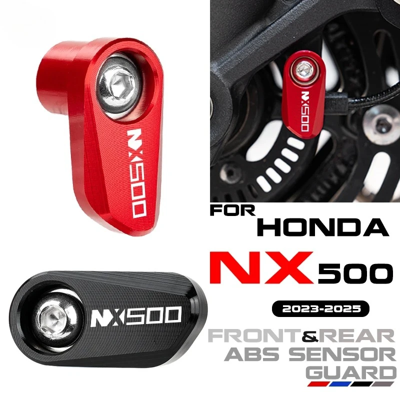 For Honda NX500 NX 500 2023 2024 2025 Motorcycle Accessories CNC Aluminum Front Rear Wheel ABS Sensor Protection Guard Protector