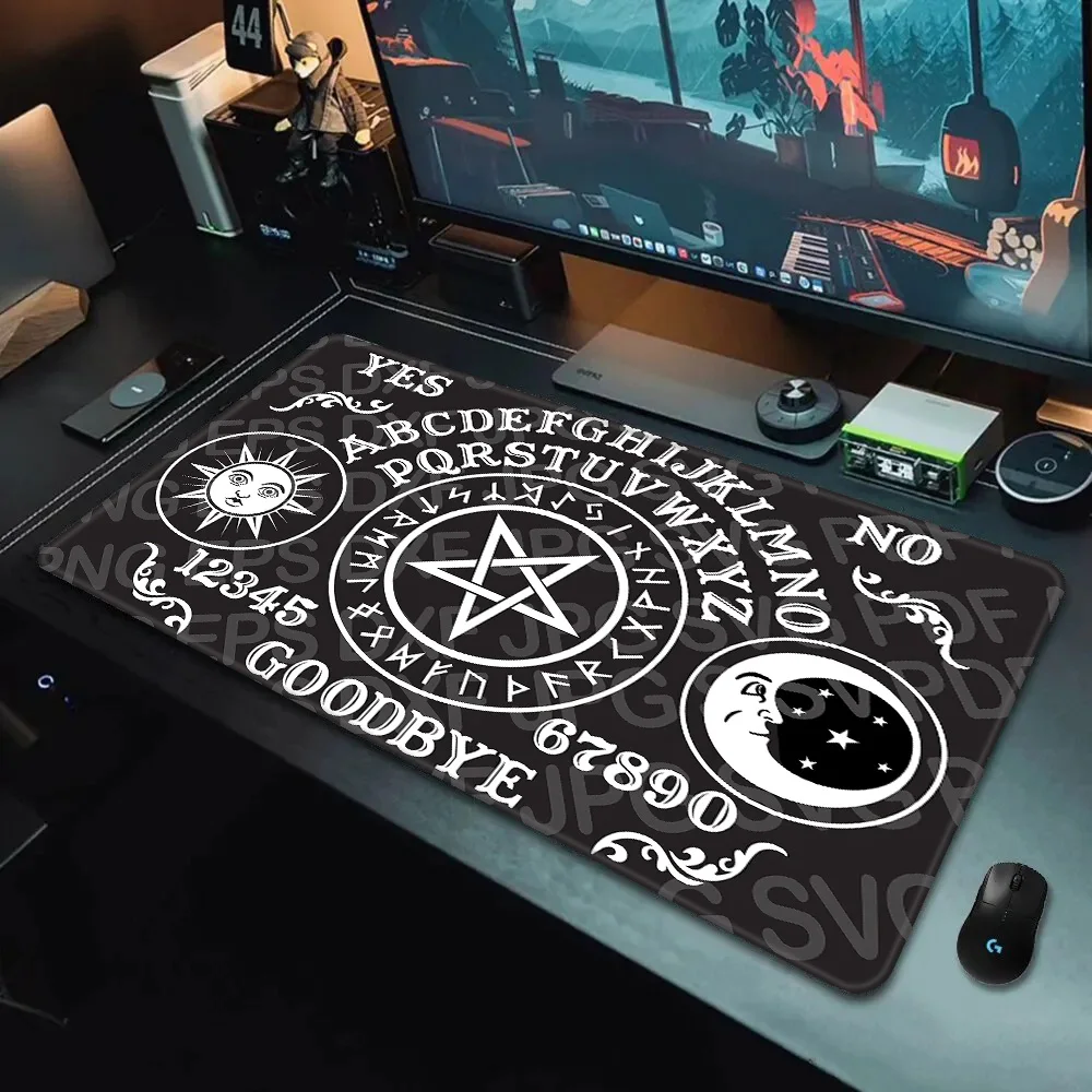 Ouija Board Mousepad HD Printing Computer Gamers Locking Edge Non-slip Mouse Pad XXL90x40cm Keyboard PC Desk Pad