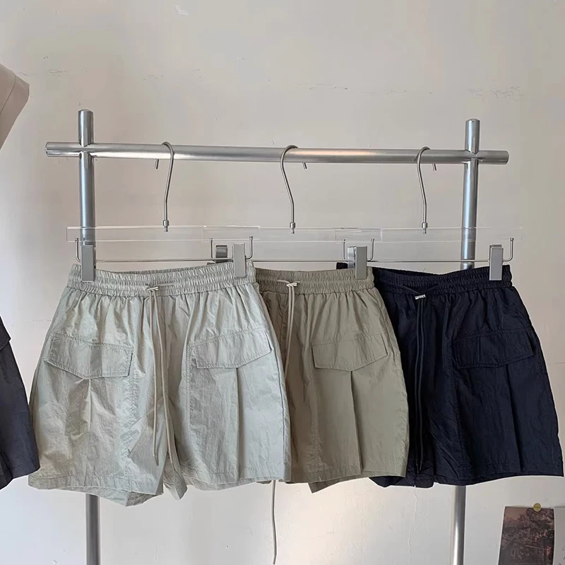 Streetwear Women Cargo Shorts Y2K American High Waist Loose Casual Short Fashion Baggy All Match Quick Drying Shorts Female