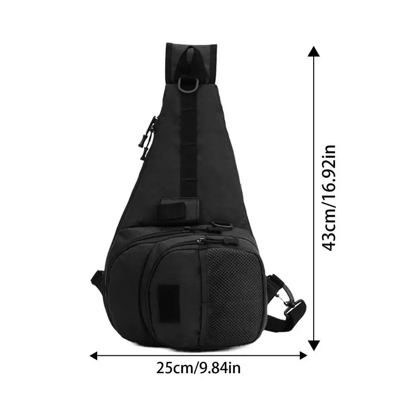 Fishing Tackle Bag Shoulder Storage Bag Waterproof Gear Holder Outdoor Adjustable Fishing Tool Bag Sling Backpack For Travel