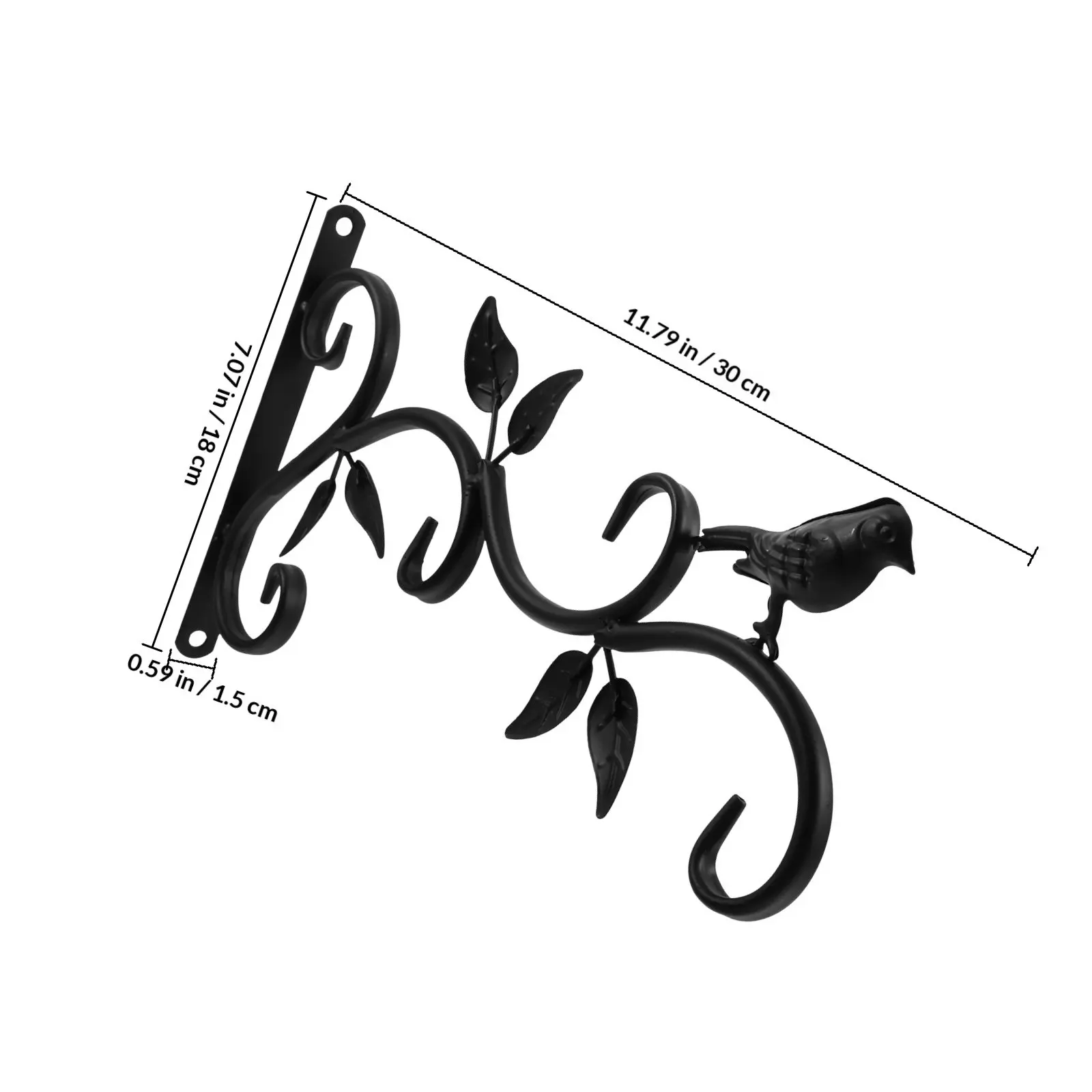 Hanging Flower Pot Bracket Brackets for Planter Basket Holder Hook Hooks Garden Hangers view 2