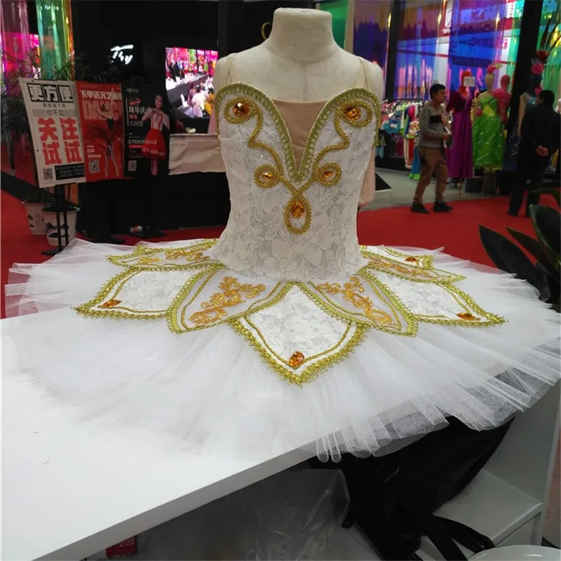 

Hot Sale Custom Size Custom Color Performance Dance Kids Girls Wear Pre-professional White Ballet Tutu