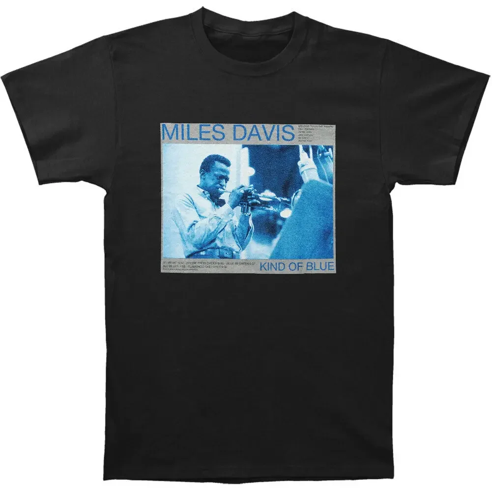 T-shirt Miles Davis Kind Of Blue pour homme, petit t-shirt noir