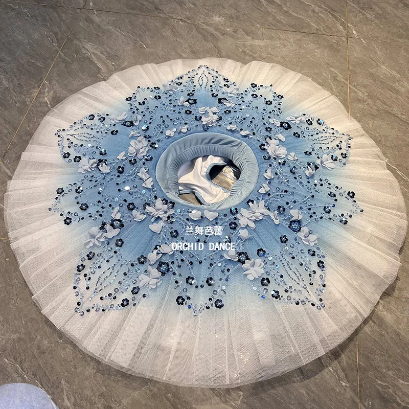 

BT01413 Professional High Quality Ballet Performance Wear Ombre Adult Girls Pancake Tutu