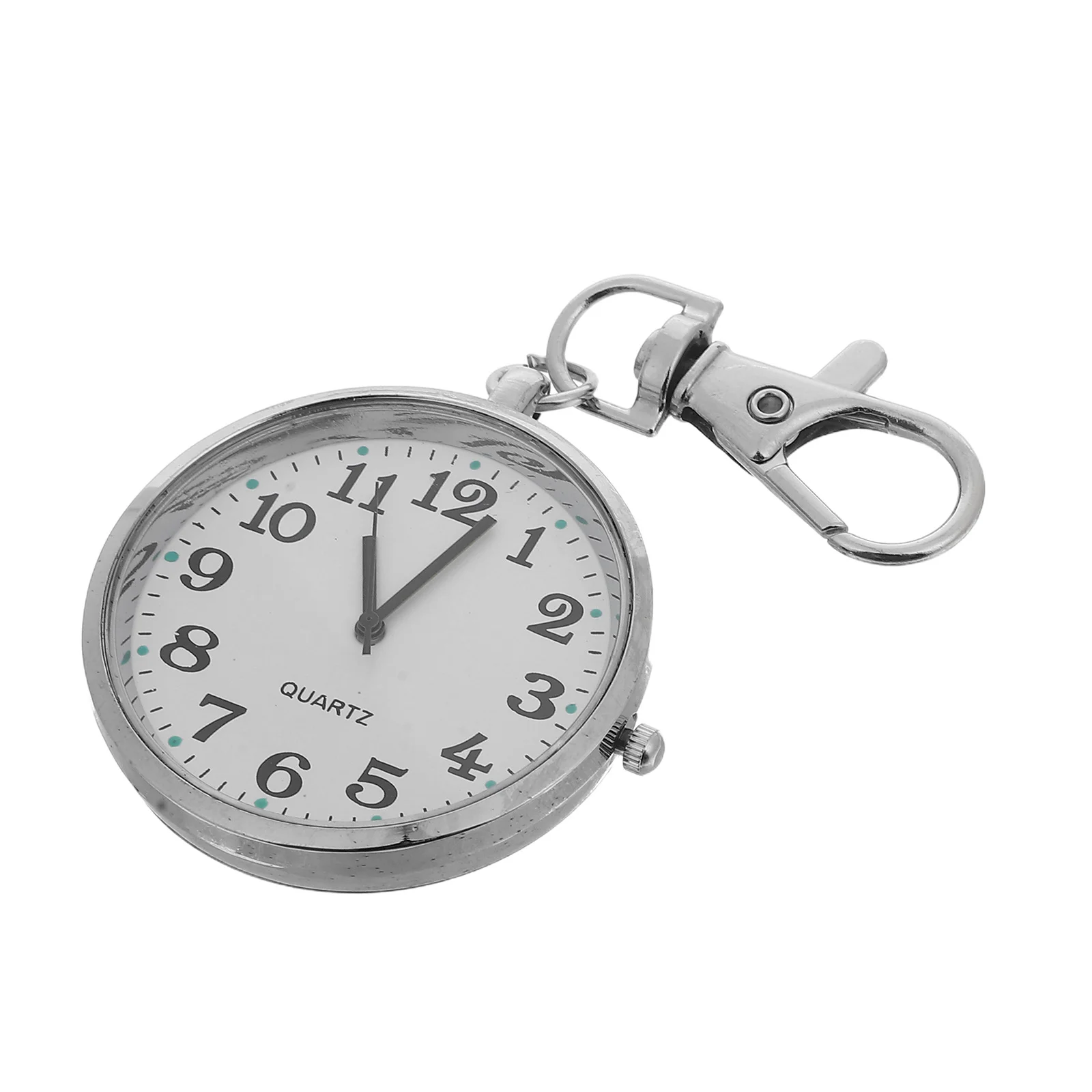 

Large Number Pocket Watch For Elderly Kids Clear Analog Keychain Clock Exam Study Nursing Lightweight Vintage Style Portable