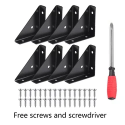 4/8/12/16pcs Angle Corner Brackets Fasteners Heavy Protector Right Triangular Angle Corner Stand Supporting Cabinet Furniture
