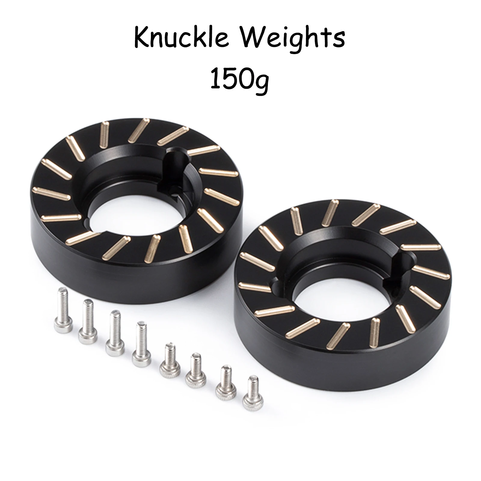 AR44 Axle Heavy Brass Steering Knuckle Weights C Hubs for 1/10 RC Crawler Axial SCX10 II 90046 90047 Upgrade Parts