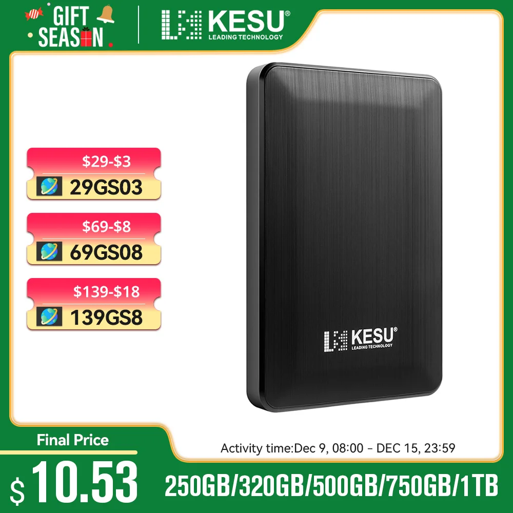 KESU внешний жесткий диск USB3.0 2,5 \