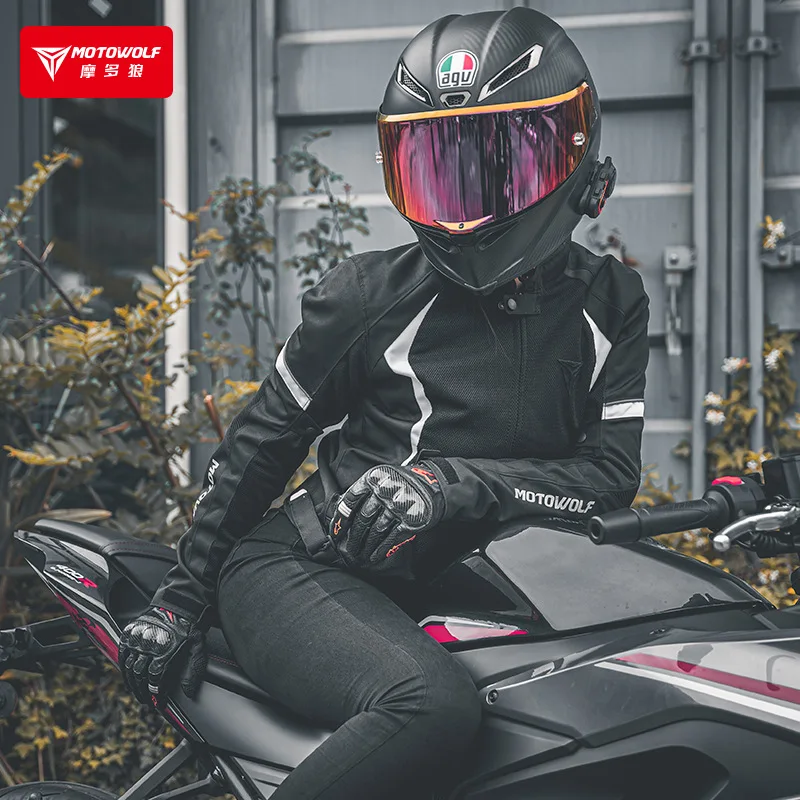 Chaqueta de moto de malla transpirable para mujer, ropa de montar en motocicleta, equipo de protección CE, anticaída, para exteriores, Verano