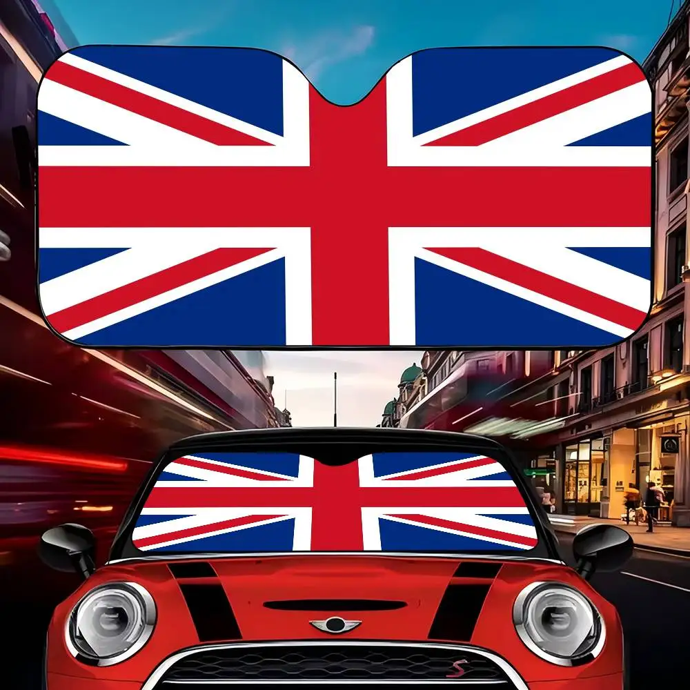 

U-UK E-Англендский флаг, крышка лобового стекла автомобиля, баннер на лобовое стекло автомобиля, козырек от солнца на лобовое стекло, западный декор автомобиля
