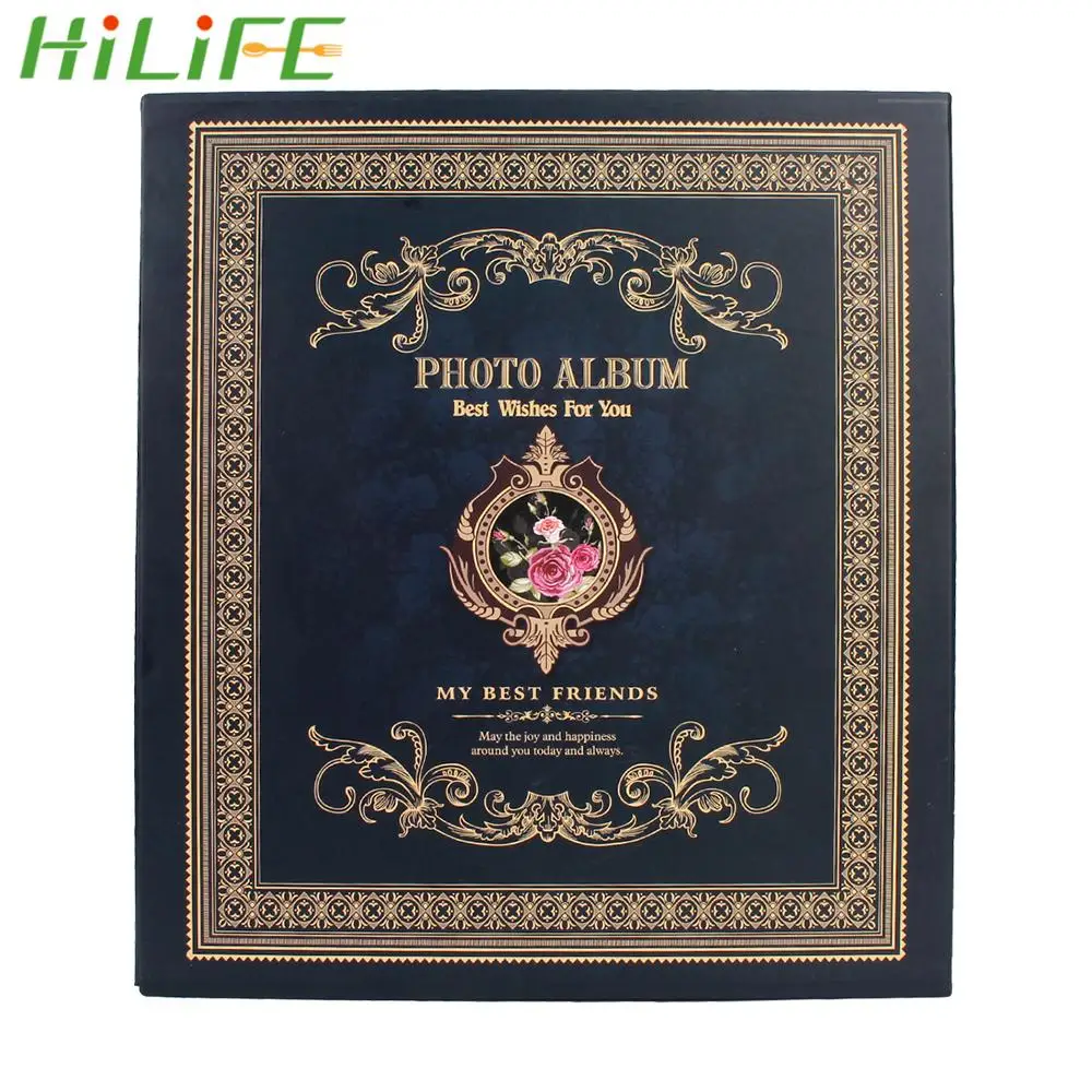 Vintage Photo Albums 500 Pockets Storage Scrapbooking Photo Album Frame For Kids Children 6 Inch Boxed Album Picture Case