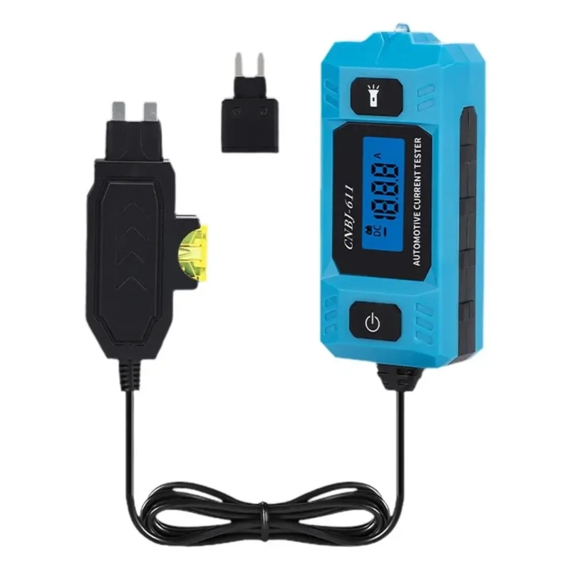 Auto Circuit Fault Testing Tool 0.01A~19.99A Automotive Current Tester Fault Detection Tester with Backlit Display Dropshipping