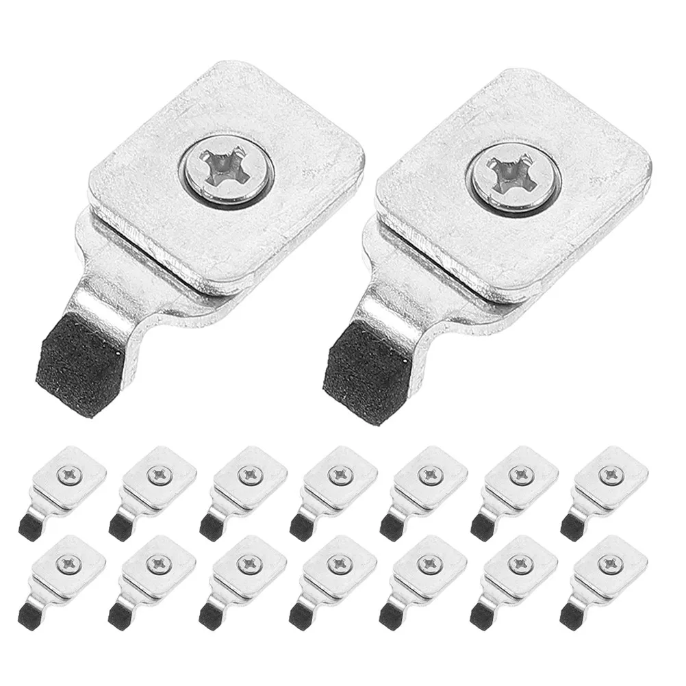 20Pcs Sleek Iron Curtain Track End Stops Multifunctional Secure Sliding Prevention Complete Set for Indoor Curtain Rail Repair