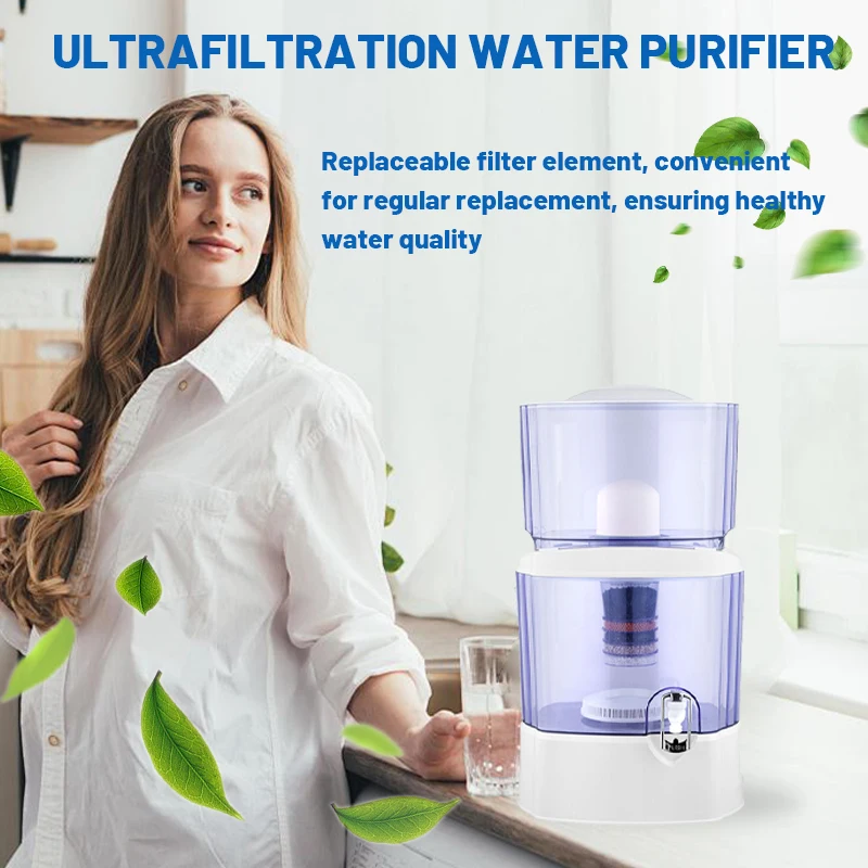 Domowy ultrafiltracalny oczyszczacz wody, 7-stopniowa filtracja, 5-warstwowy wkลad z filtrem z wฤglem aktywnym, filtr jakoลci wody oczyszczonej