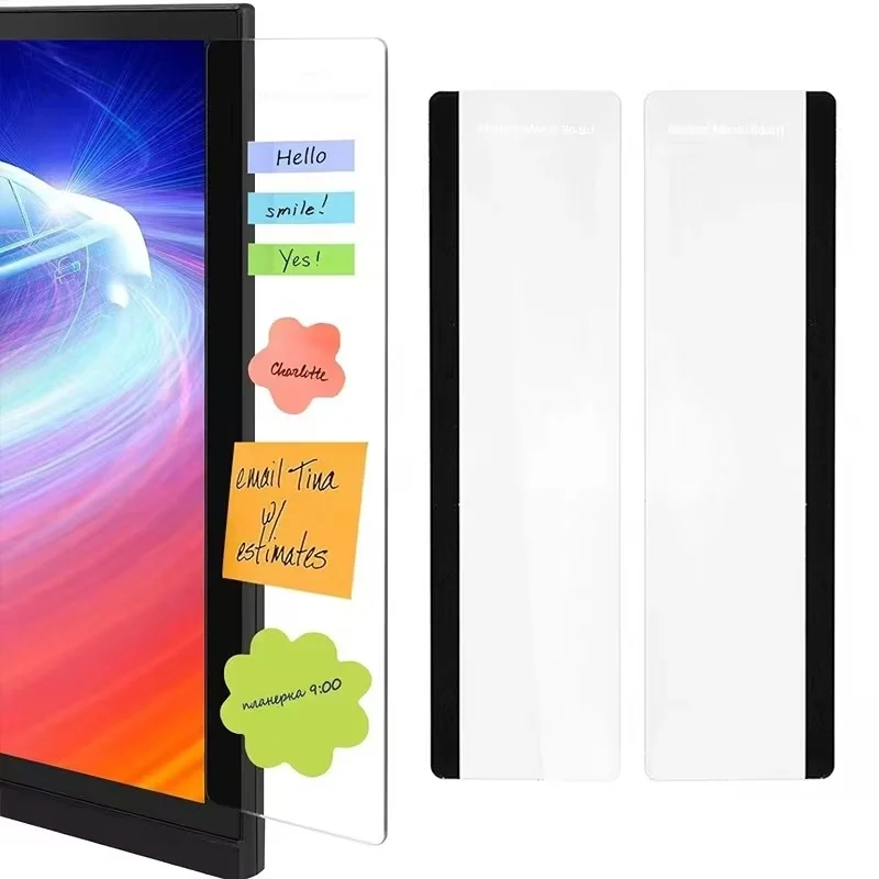 1Pcs Left/Right Monitor Memo Board Clip Computer Screen Note Holder Sticky Message Panel For Home Office Desk Accessories Use