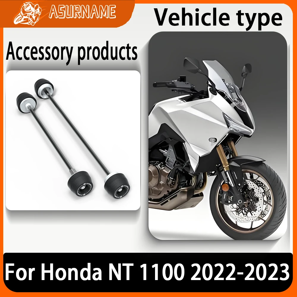 

For Honda NT 1100 NT1100 nt1100 nt 1100 2022-2023 Motorcycle Front & Rear wheel Spindle Crash Protection Kit