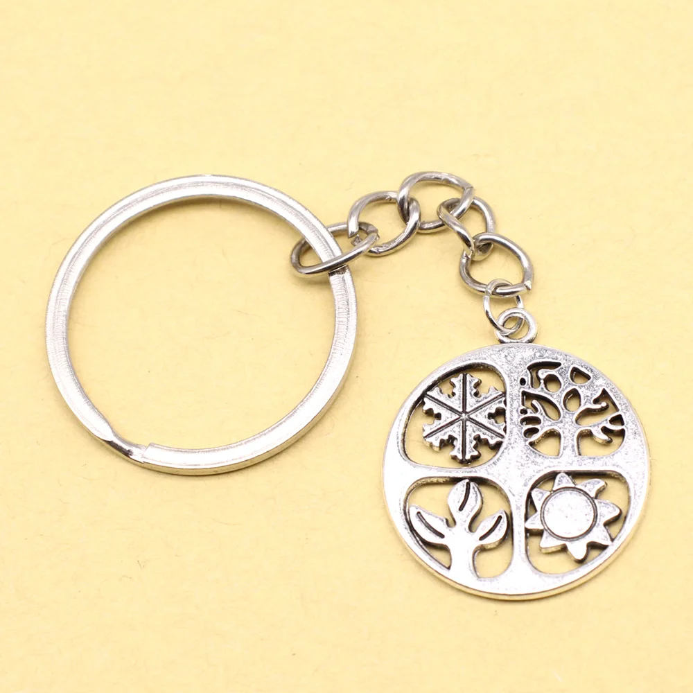 1 Piece 25x28mm Year Round Personalized Keychain Travel Gift