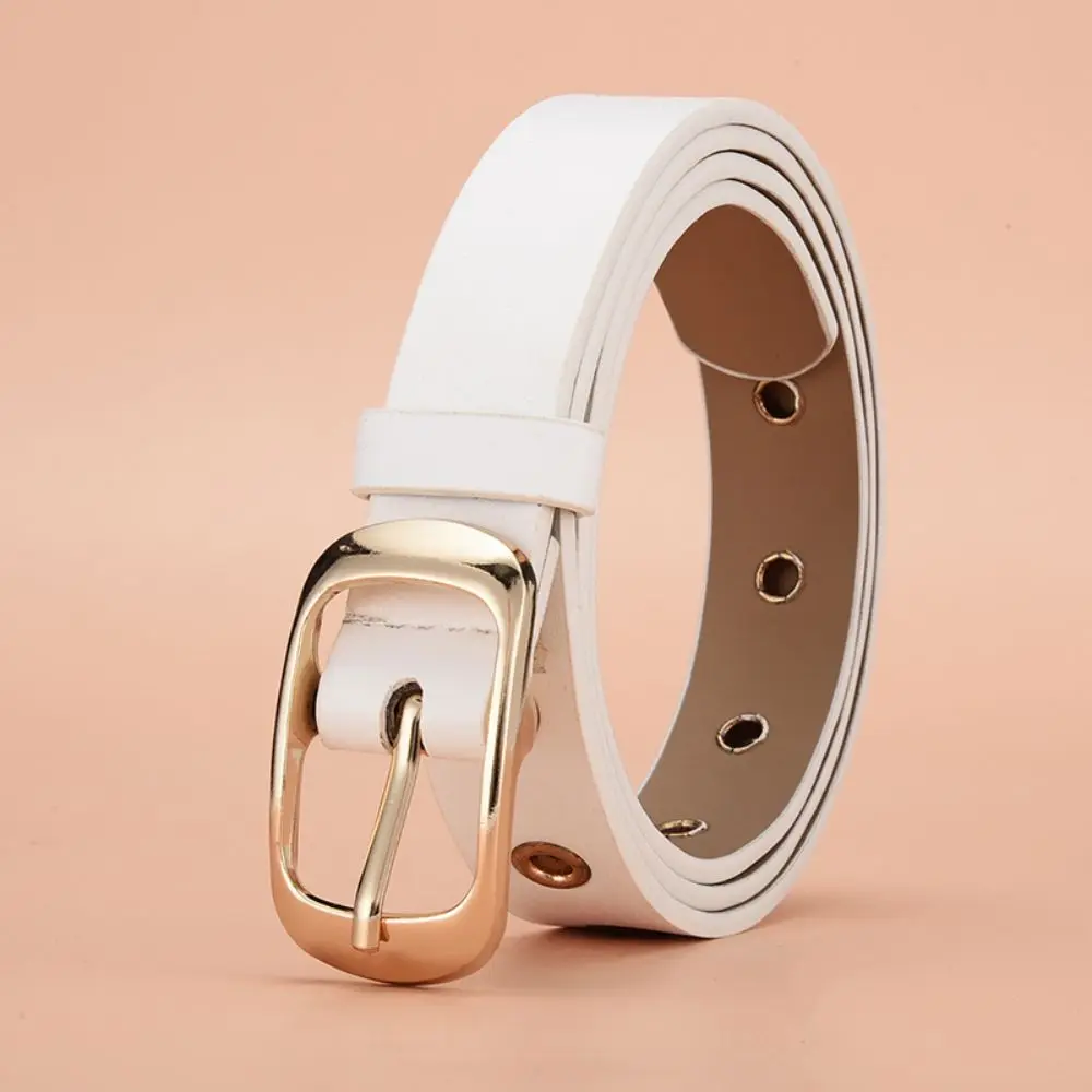 1pc Neue frauen Gürtel Mode Metall Öse Gürtel Kein Stanzen Hohl PU Leder Gürtel Gepaart mit Jeans Gürtel für Männer und Frauen – Detail 7