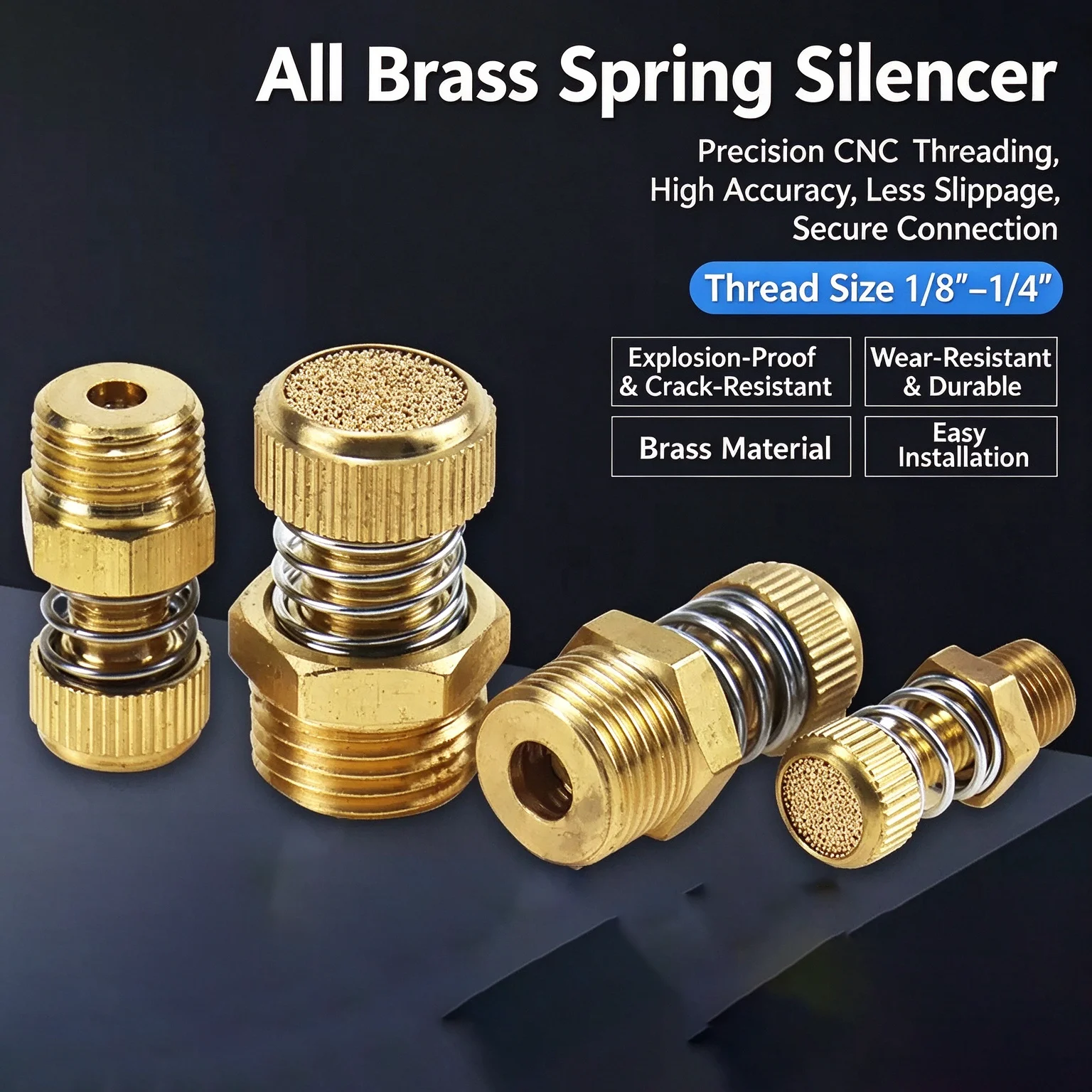 1-point 2-point 3/4-point exhaust connector throttling solenoid