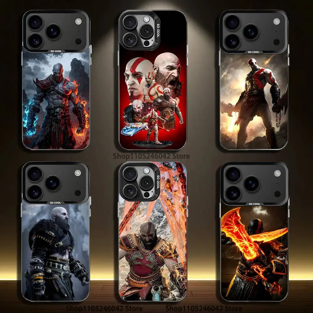 

Game G-God of W-War Black Matte Shockproof CoverPhone Case For iPhone 17,16,15,14,13,12,11,Pro,Max,Plus