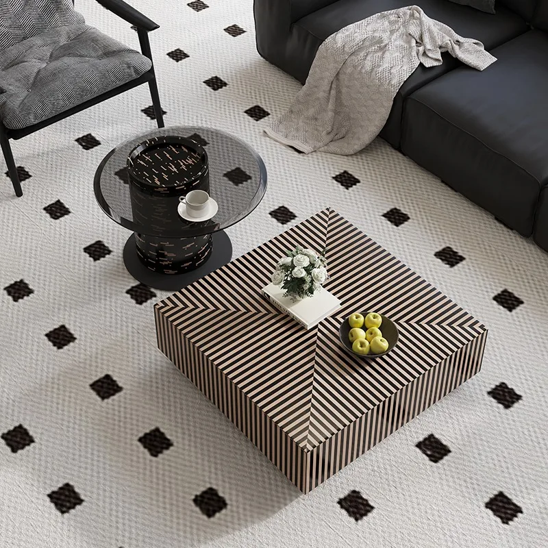 

European Design Coffee Table Unique Aesthetic Trendy Modern Coffee Table Glam Cool Tables Basses Modernes Home Furniture